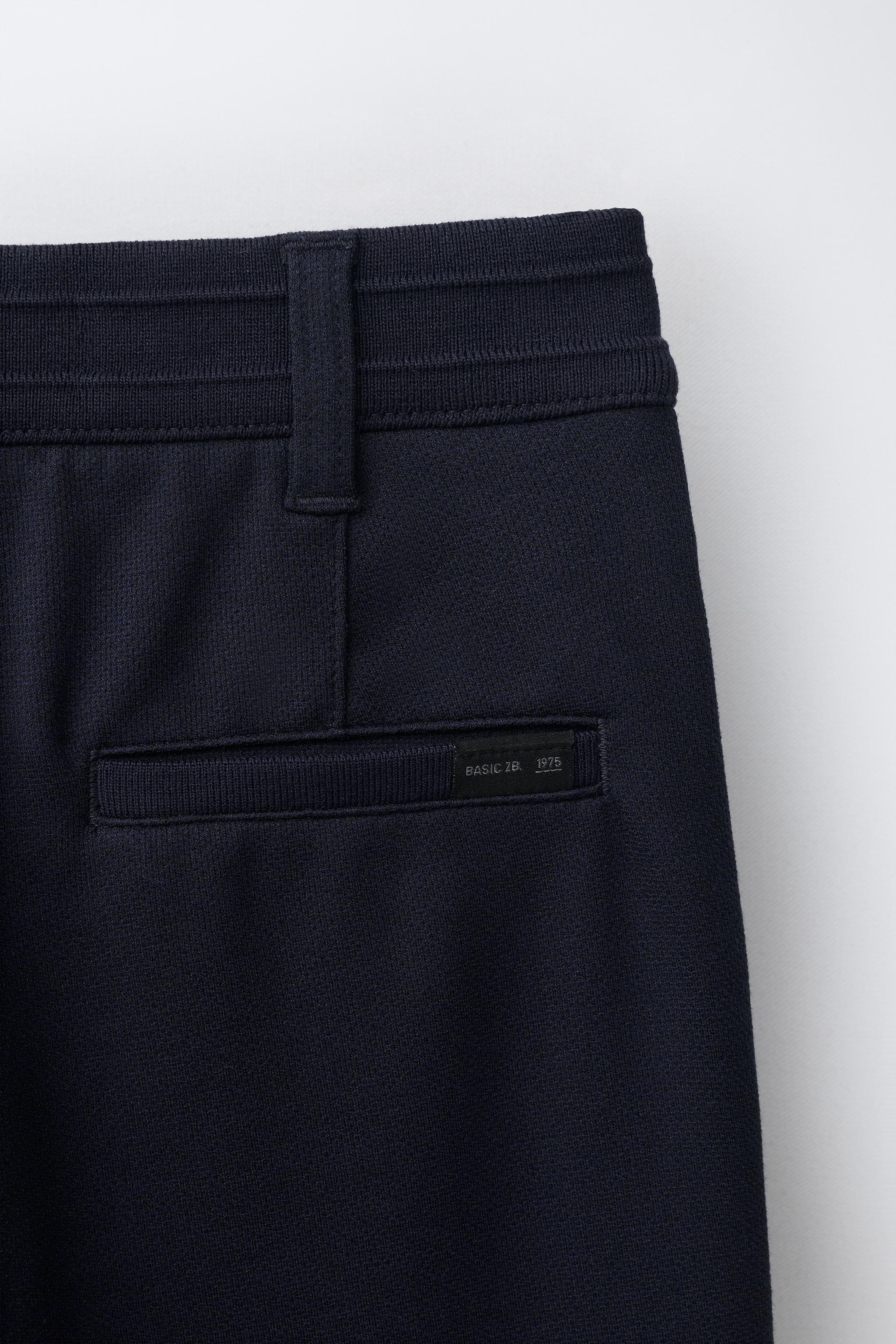 PANTALON DROIT TAILLE BORD-CÔTE